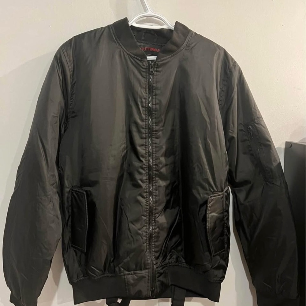 Classic Black Bomber Jacket